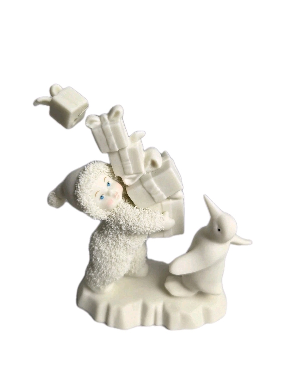 Vintage Dept 56 Snowbabies "I Have Lots To Give" Figurine (#05975) NEW No Box